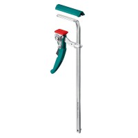 Универсальная цельнокованая рычажная быстрозажимная струбцина KRAFTFLEX KLT-300, 300/60 мм, в T-track KRAFTOOL 32331-300