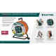 Силовой удлинитель на стальной катушкеEXPERT ПВС 3х2.5 50м 4000Вт IP44 KRAFTOOL 55089-50