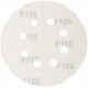 Круги абразивные шлифовальные перфорированные на ворсовой основе под липучку (Р100, 125 мм, 5шт.), CUTOP Profi (85-620)