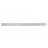 Линейка измерительная 300х19х0.5мм металлическая КЛБ