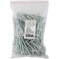 Шурупы оцинкованные, универсальные 5 х 60 100 шт Фасовка (20560-0)