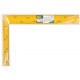 Угольник столярный цельнометаллический желтый, крашеная шкала 200 х 300 мм (19625)