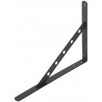 Уголок-кронштейн усиленный черный 350х250 мм (66110)