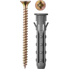 Дюбель распорный с саморезом 6 х 40 / 4.0 х 50 мм, 10 шт ЗУБР 30661-06-40