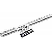 Резьбовая шпилька М12 x 1000 мм, кл. пр. 6.8, 1 шт ЗУБР DIN 975 Профессионал 30336-12-1