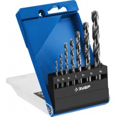 Набор сверл по металлу резьбовой 2.5-10.2 мм 7 шт сталь Р6М5 класс А ЗУБР ПРОФ-А Профессионал 29625-H7R