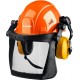 Каска защитная с наушниками и сетчатым экраном ЗУБР ТРИАДА Профессионал 11099