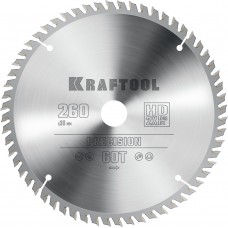 Пильный диск по дереву Precision, 260 х 30 мм, 60Т KRAFTOOL 36952-260-30