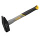 Молоток слесарный, 800 г, кованый, фибергласовая рукоятка c TPR покрытием Denzel (10488)