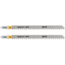 Полотна по дереву, HCS, шлифованные под свободным углом зубья, 132/106/4 мм (T301DL), 2 шт. (40899)