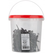 Саморезы черные по гипроку к дереву 4,2 х 70 (фасовка Ведро 250 шт) (22270-4В)