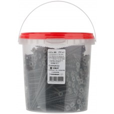 Саморезы черные по гипроку к дереву 4,8 х 95 (фасовка Ведро 250 шт) (22395-4В)