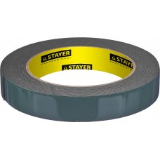 Лента клейкая двухсторонняя на вспененной основе 19 мм, 5 м, черная Professional STAYER 12233-19-05