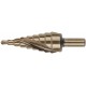 Сверло ступенчатое HSS Co5% ( Р6М5К5 ) по металлу, спиральный профиль, 9 ступеней, 4-20 мм