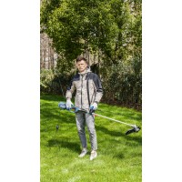 Триммер сетевой, 1200 Вт, 34 см (леска), 23 см (нож), D-рукоятка