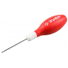 Шило сапожное 60 мм, d 2 мм, обрезиненная рукоятка ЗУБР 09570-2