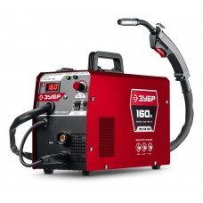 ЗУБР RED FORCE, MIG / MAG, FCAW, MMA, TIG, 160 А, полуавтомат сварочный, с газом / без газа, горелка ПСГ-180 (ПСГ-М5-160)