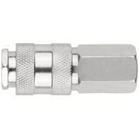 Адаптер быстросъемный с запорным клапаном с внутренней резьбой 1/4
