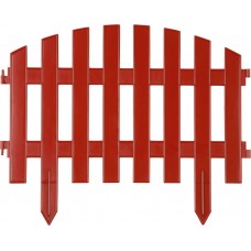 Декоративный забор Ар Деко, 28 х 300 см, терракот, 7 секций GRINDA 422203-T
