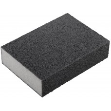 Губка шлифовальная алюминий-оксидная, 100х70х25 мм, средняя жесткость Р 60/ Р 100 (38367)