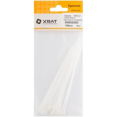 Хомуты нейлоновые, белые для проводов, 120 мм (фасовка 18 шт.) (60412-2)