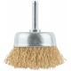 Корщетка чашечная, со шпилькой, стальная латунированная волнистая проволока 50 мм (38466)