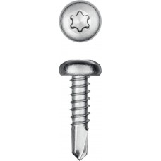 Саморез нержавеющий 13?4.2 мм DS-P А2 сверло полукруглая головка ТХ20 600 шт KRAFTOOL 300931-42-013