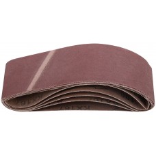 Ленты шлифовальные бесконечные, водостойкие, на тканевой основе, 5 шт., 75х457 мм Р 100 (39685)