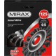 Щетка дисковая для УШМ 125 мм, жгутированная стальная проволока 0.5 мм MIRAX 35140-125