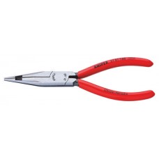 Плоскогубцы телефониста с режущими кромками, плоскокруглые губки, 160 мм, обливные ручки (KN-2701160)