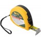 Рулетка Профи, калибр.лента, нейл.покр., магн.крючок, эласт.корпус черн-желт., двойн.стопор 7,5 м х 25 мм