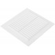 Вентиляционная решетка, пластиковая, 150 х 150 мм, с сеткой (75021)
