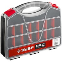 Органайзер 320 х 260 х 70 мм двухсторонний с 42 ячейками ЗУБР ДОН-42 38036-42