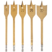 Набор сверл перовых по дереву, 16-20-22-25-32 мм, 5 шт, пластиковый кейс, Matrix (70443)