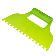 Шпатель для клея, пластмассовый, зубчатый 8 х 8 мм Сибртех (86016)
