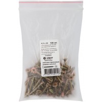 Шурупы желтопассированные, универсальные 4,5 х 30 100 шт Фасовка (21430-0)