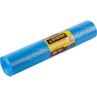 Мешок мусорный 120 л, синий, особопрочный, 50 шт STAYER 39156-120