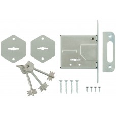 Замок врезной ЗВ8-4С, три круглых ригеля (66970)