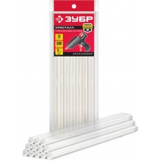 Клеевые стержни 11?200 мм универсальные прозрачные 12 шт ЗУБР 06854-12