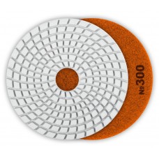 Круг алмазный гибкий шлифовальный АГШК 125 мм, №400, мокрое шлифование ЗУБР Профессионал 29867-400