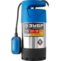 Насос дренажный с большим напором 800 Вт, корпус из нержавеющей стали ЗУБР Профессионал НПЧ-Т5-800-С