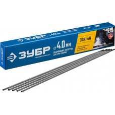 Электрод сварочный ЗОК-46 рутил-целлюлозный D 4.0 x 450 мм, 5 кг в коробке ЗУБР Профессионал 40035-4.0
