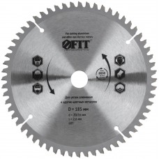 Диск пильный для циркулярных пил по алюминию 185 x 20/16 x 60T (37790)