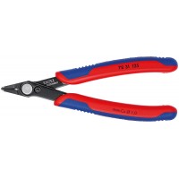 Бокорезы прецизионные Super Knips 125 мм, чернёные, с тонкой головкой, 2-комп ручки Electronic KN-7831125