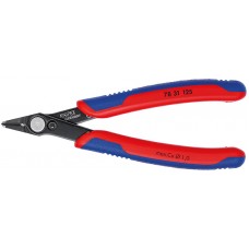 Бокорезы прецизионные Super Knips 125 мм, чернёные, с тонкой головкой, 2-комп ручки Electronic KN-7831125