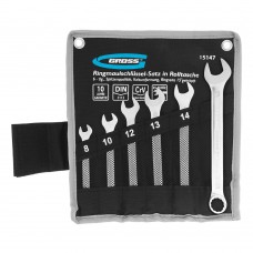 Набор ключей комбинированных 8-17 мм, 6 шт, CrV, холодный штамп Gross (15147)