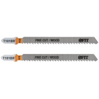 Полотна по дереву, HCS, шлифованные под свободным углом, реверсивные зубья, 100/74/2,5 мм (T101BR), 2 шт. (40896)