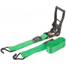 Ремень для крепления груза, храповый механизм 230 мм, полиэфирная лента 50 мм x 6 м, 2000 / 4000 кг (64927)