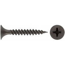 Саморезы черные по гипроку к металлу 3,5 х 25 (фасовка 30 шт) (22525-2)