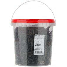 Саморезы черные по гипроку к металлу 3,5 х 35 (фасовка Ведро 1000 шт) (22535-7В)